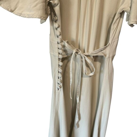 Revolve Anthropologie Ghost London Coraline Flutter Sleeve Dress - Picture 8 of 11